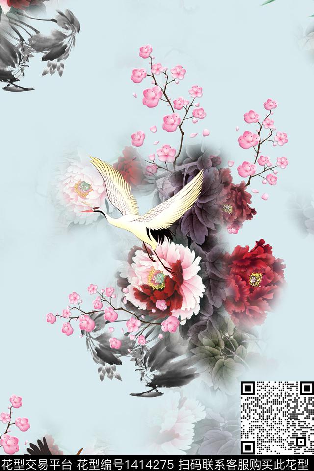 连衣裙旗袍中国风传统印花华亿平台下载（图片编号: 1414275） - 瓦栏（Walan）