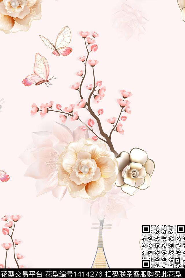 连衣裙旗袍中国风传统印花华亿平台下载（图片编号: 1414276） - 瓦栏（Walan）