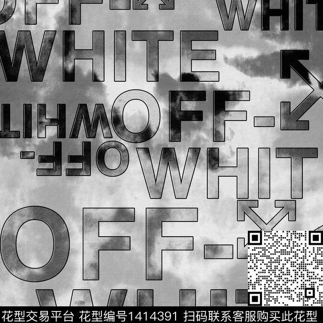 字母扎染华亿平台男装传统印花华亿平台下载（图片编号: 1414391） - 瓦栏（Walan）