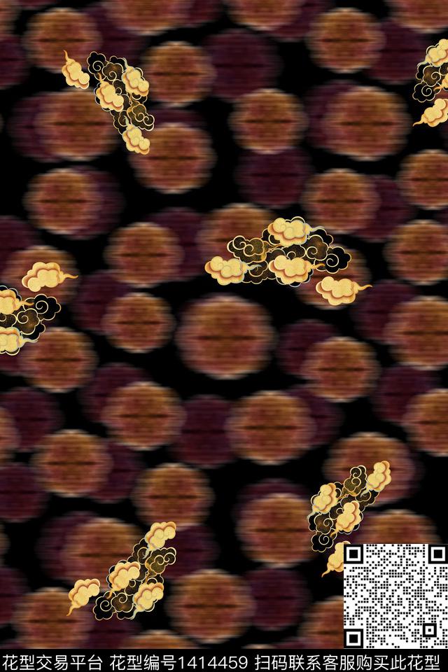 连衣裙香云纱中国风传统印花华亿平台下载（图片编号: 1414459） - 瓦栏（Walan）