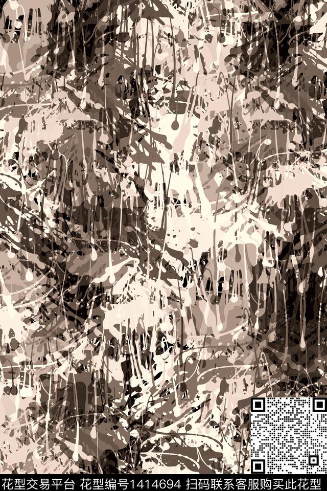 抽象男装家居服户外传统印花华亿平台下载（图片编号: 1414694） - 瓦栏（Walan）