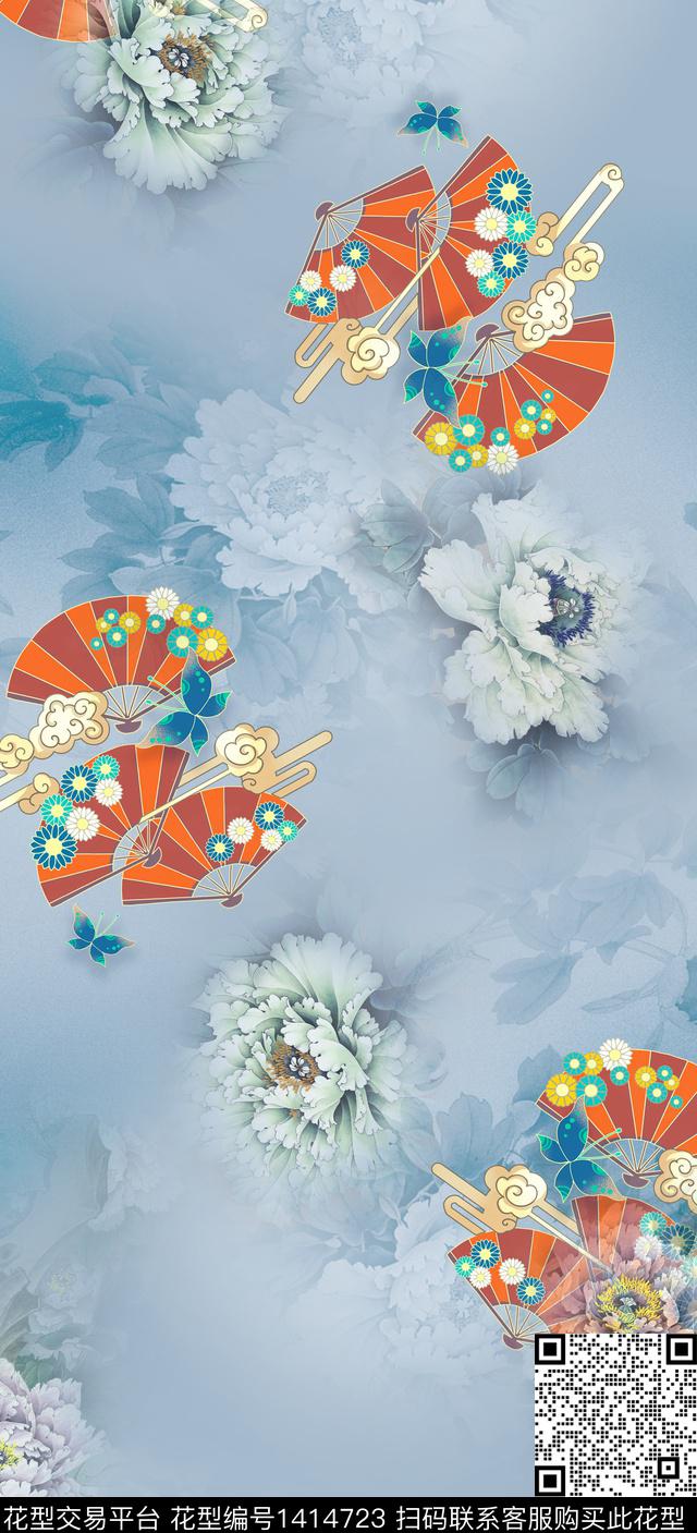 绿植树叶动物花卉数码印花华亿平台下载（图片编号: 1414723） - 瓦栏（Walan）