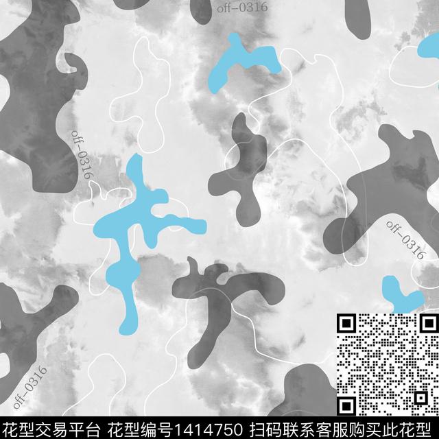 字母扎染华亿平台男装传统印花华亿平台下载（图片编号: 1414750） - 瓦栏（Walan）