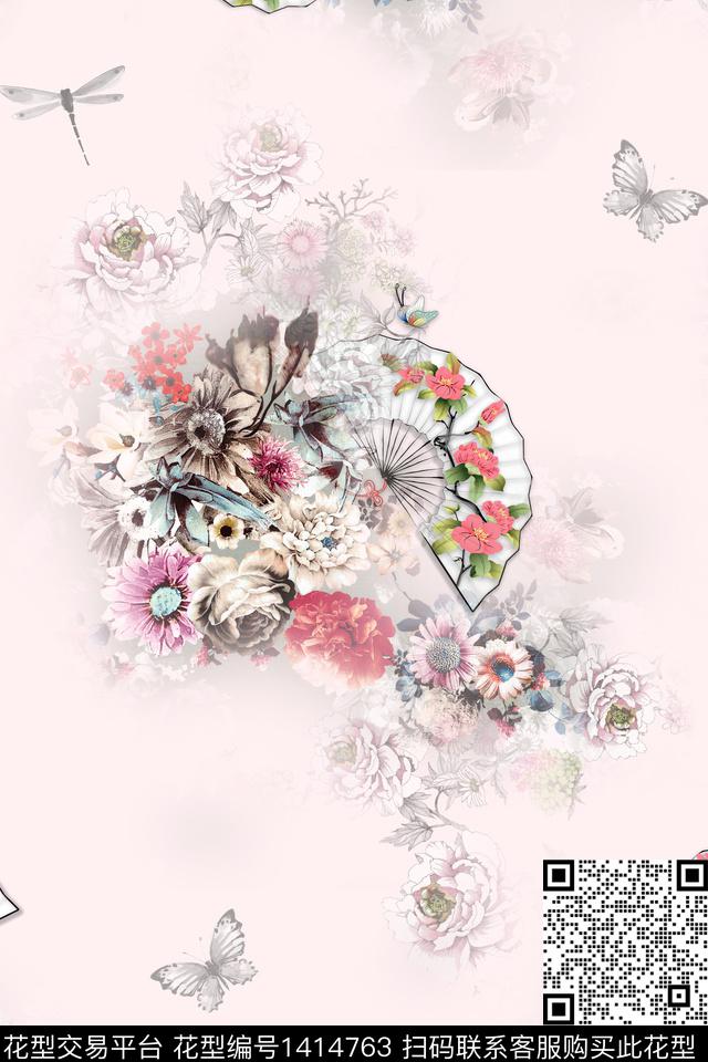 绿植树叶动物花卉数码印花华亿平台下载（图片编号: 1414763） - 瓦栏（Walan）