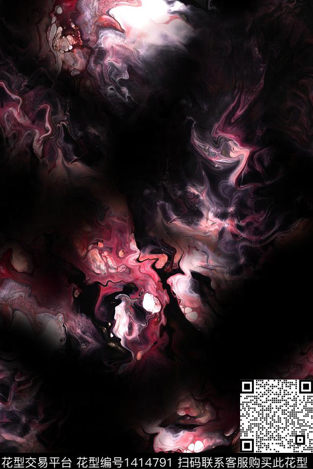 几何抽象卡通数码印花华亿平台下载（图片编号: 1414791） - 瓦栏（Walan）