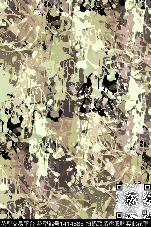 抽象男装家居服户外传统印花华亿平台下载（图片编号: 1414885） - 瓦栏（Walan）