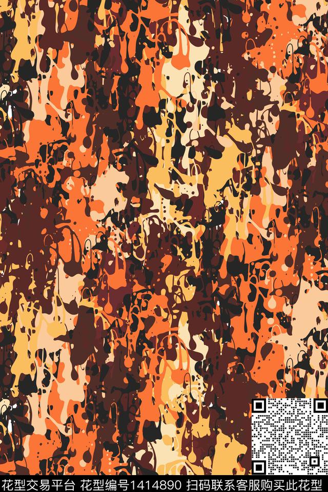 抽象男装家居服户外传统印花华亿平台下载（图片编号: 1414890） - 瓦栏（Walan）