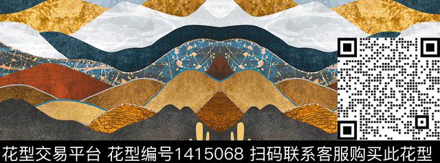 定位花扎染华亿平台风景定位数码印花华亿平台下载（图片编号: 1415068） - 瓦栏（Walan）