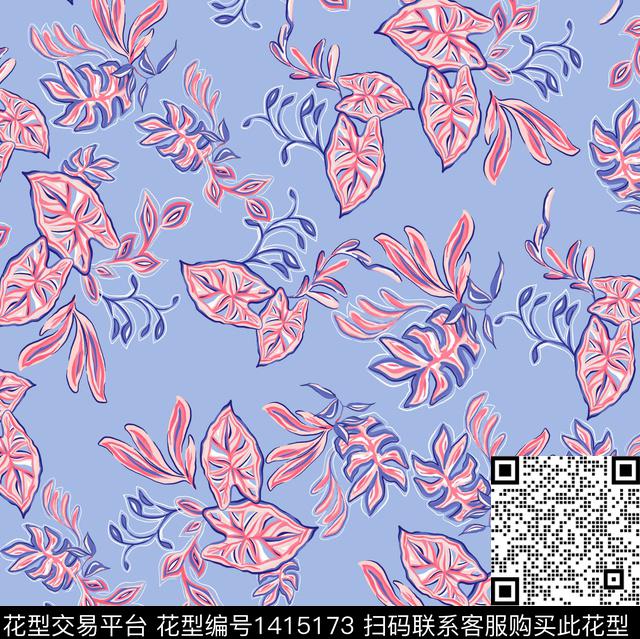 日韩风审数码印花华亿平台下载（图片编号: 1415173） - 瓦栏（Walan）