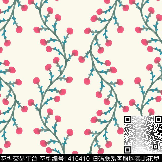 水彩扎染华亿平台花卉数码印花华亿平台下载（图片编号: 1415410） - 瓦栏（Walan）