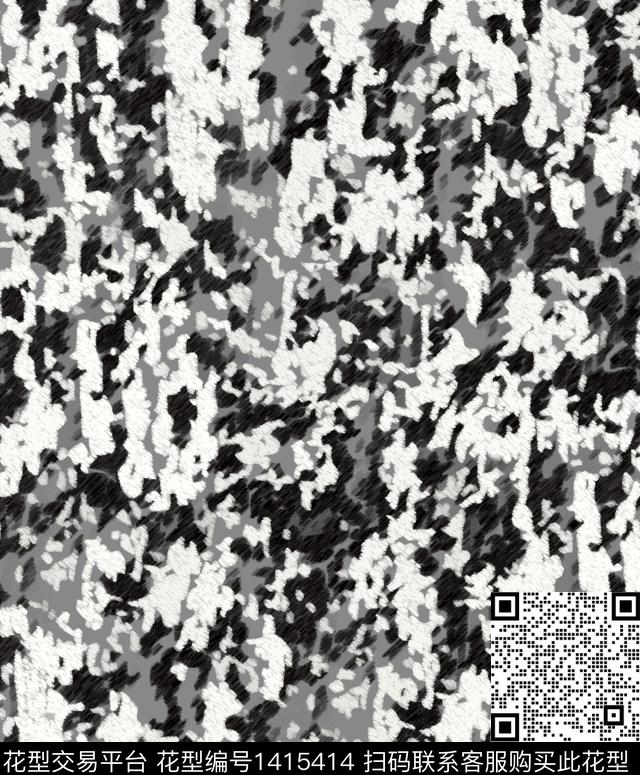 扎染华亿平台花卉大牌风数码印花华亿平台下载（图片编号: 1415414） - 瓦栏（Walan）