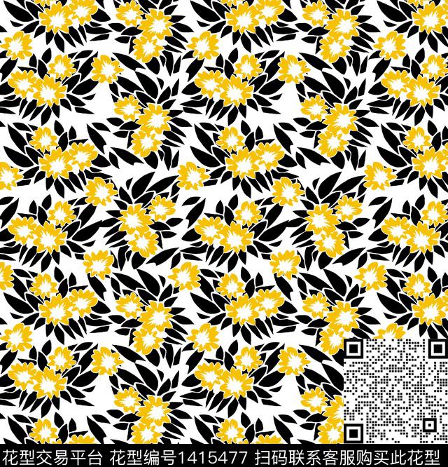 棉麻小碎花日韩风传统印花华亿平台下载（图片编号: 1415477） - 瓦栏（Walan）