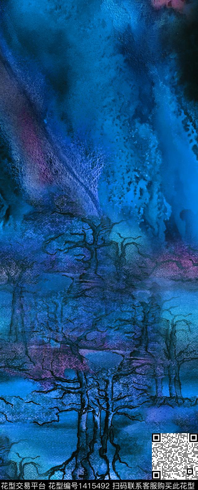 女装定位花数码定位花春夏华亿平台数码印花华亿平台下载（图片编号: 1415492） - 瓦栏（Walan）