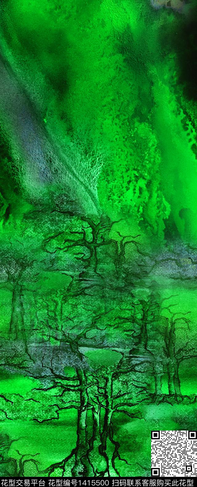 女装定位花数码定位花春夏华亿平台数码印花华亿平台下载（图片编号: 1415500） - 瓦栏（Walan）