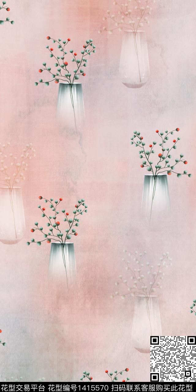 女装花卉数码印花华亿平台下载（图片编号: 1415570） - 瓦栏（Walan）