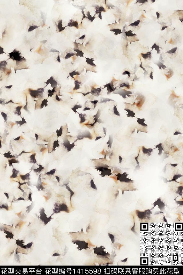 几何肌理水彩数码印花华亿平台下载（图片编号: 1415598） - 瓦栏（Walan）