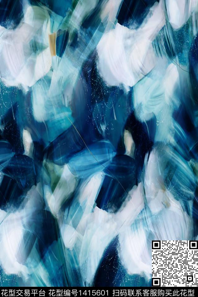 几何肌理水彩数码印花华亿平台下载（图片编号: 1415601） - 瓦栏（Walan）