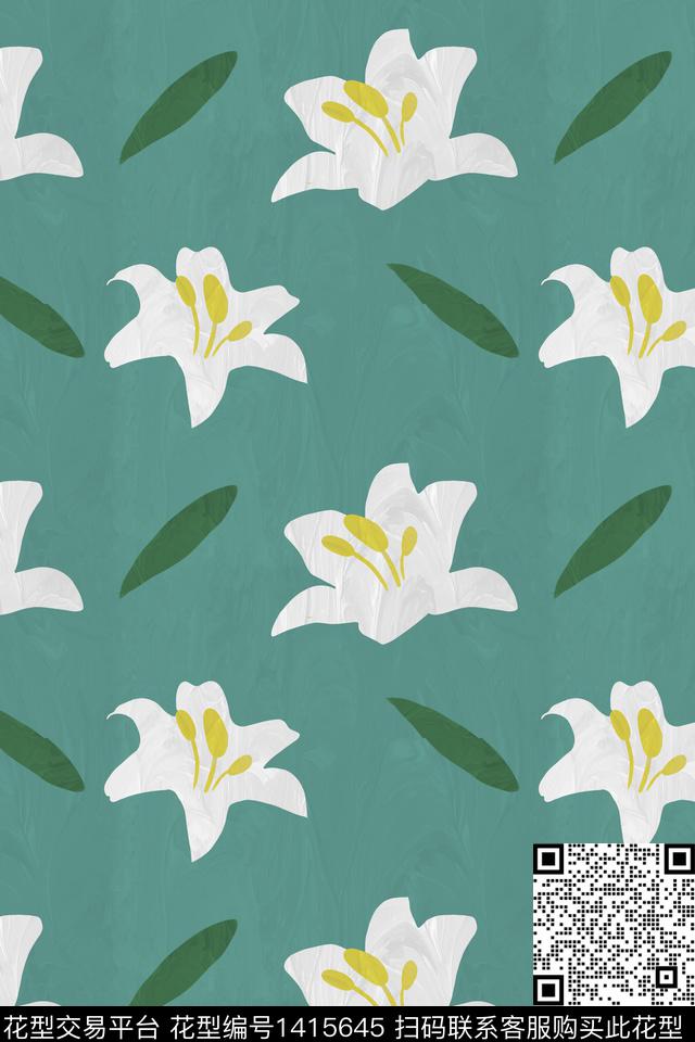 花卉大牌风小碎花传统印花华亿平台下载（图片编号: 1415645） - 瓦栏（Walan）