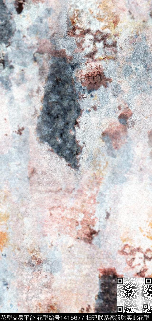 肌理小清新真丝数码印花华亿平台下载（图片编号: 1415677） - 瓦栏（Walan）