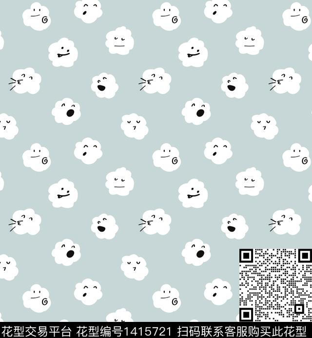 简约卡通人物趣味传统印花华亿平台下载（图片编号: 1415721） - 瓦栏（Walan）