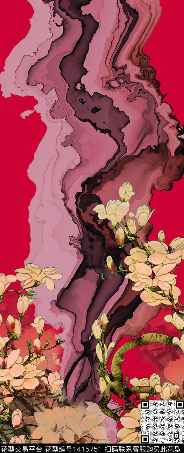 女装定位花数码定位花春夏华亿平台数码印花华亿平台下载（图片编号: 1415751） - 瓦栏（Walan）