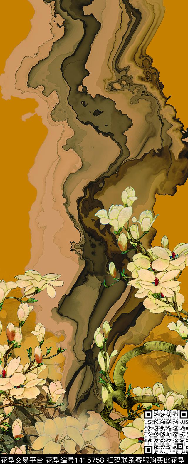 女装定位花数码定位花春夏华亿平台数码印花华亿平台下载（图片编号: 1415758） - 瓦栏（Walan）