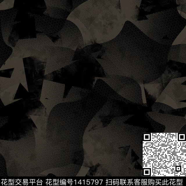 纸印花几何大牌风传统印花华亿平台下载（图片编号: 1415797） - 瓦栏（Walan）