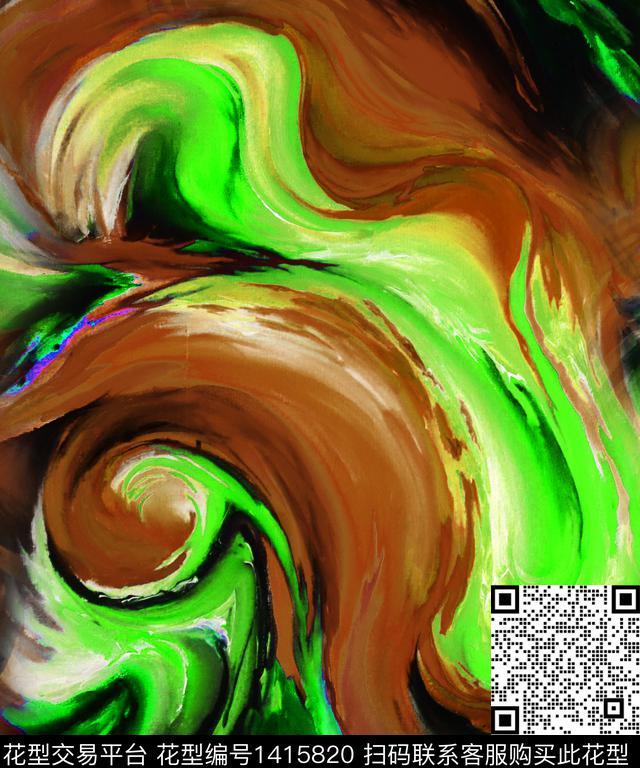 数码华亿平台春夏华亿平台香云纱数码印花华亿平台下载（图片编号: 1415820） - 瓦栏（Walan）