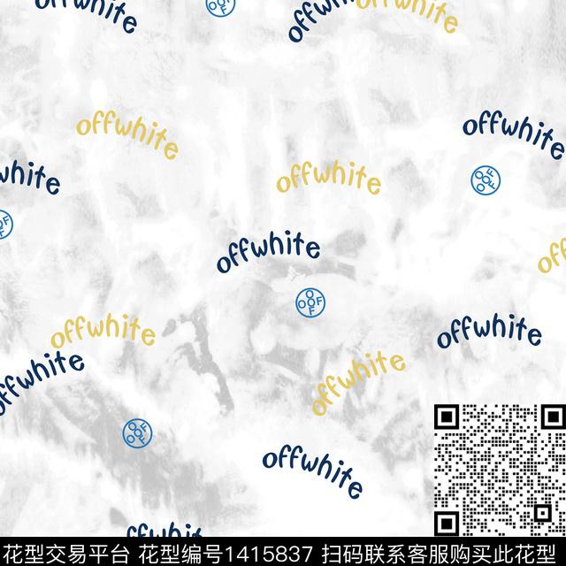 字母扎染华亿平台男装传统印花华亿平台下载（图片编号: 1415837） - 瓦栏（Walan）