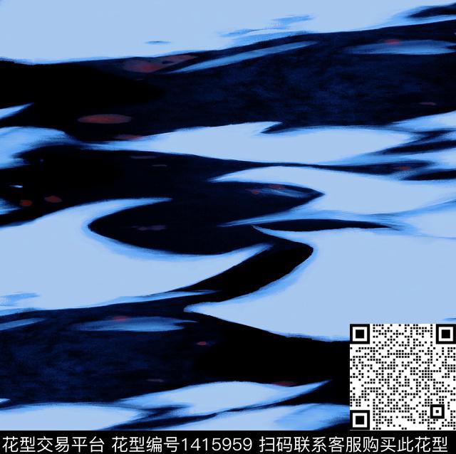 油画华亿平台大牌风笔触数码印花华亿平台下载（图片编号: 1415959） - 瓦栏（Walan）