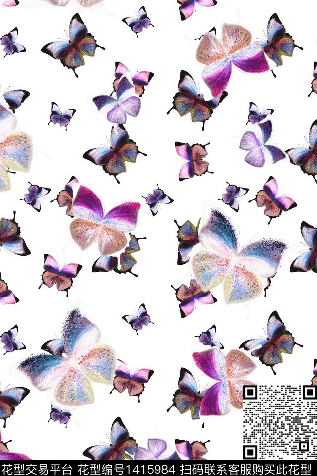 动物大牌风小清新数码印花华亿平台下载（图片编号: 1415984） - 瓦栏（Walan）