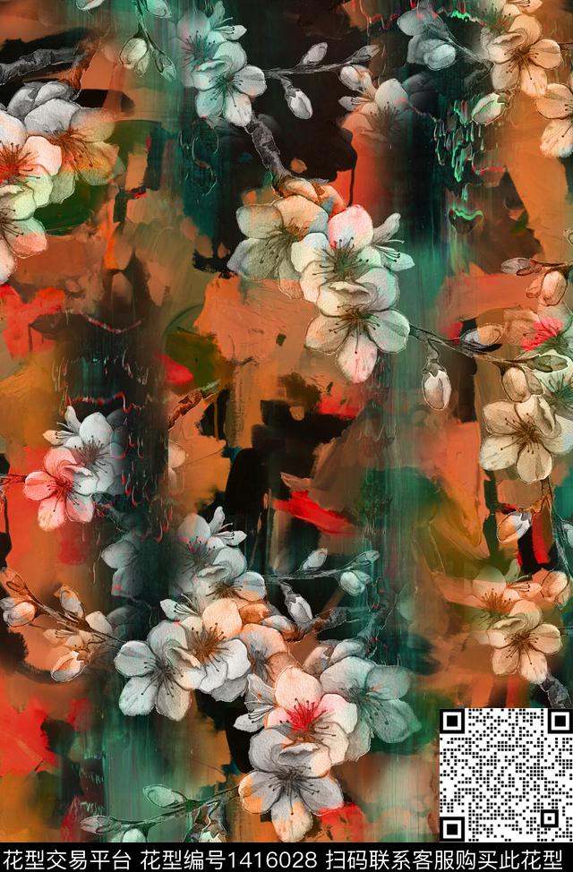 香云纱真丝中老年数码印花华亿平台下载（图片编号: 1416028） - 瓦栏（Walan）