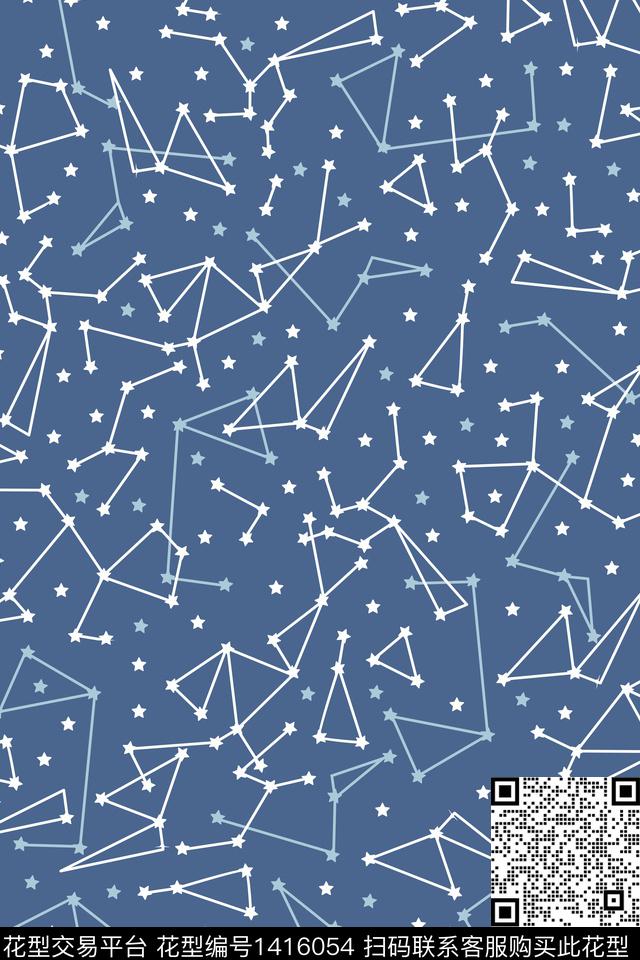 星星星座数码印花华亿平台下载（图片编号: 1416054） - 瓦栏（Walan）