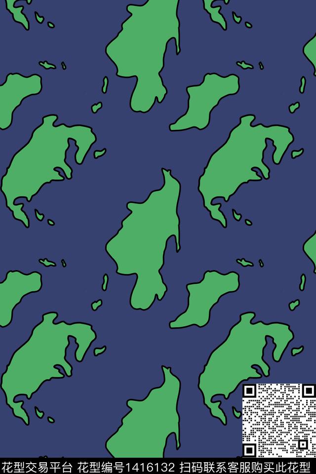 几何传统印花华亿平台下载（图片编号: 1416132） - 瓦栏（Walan）