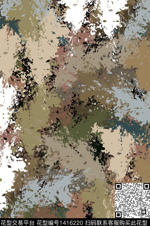 抽象男装家居服户外传统印花华亿平台下载（图片编号: 1416220） - 瓦栏（Walan）