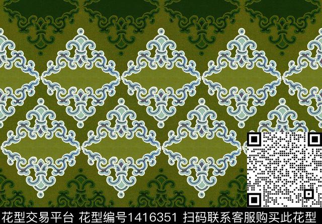 花卉旗袍香云纱数码印花华亿平台下载（图片编号: 1416351） - 瓦栏（Walan）