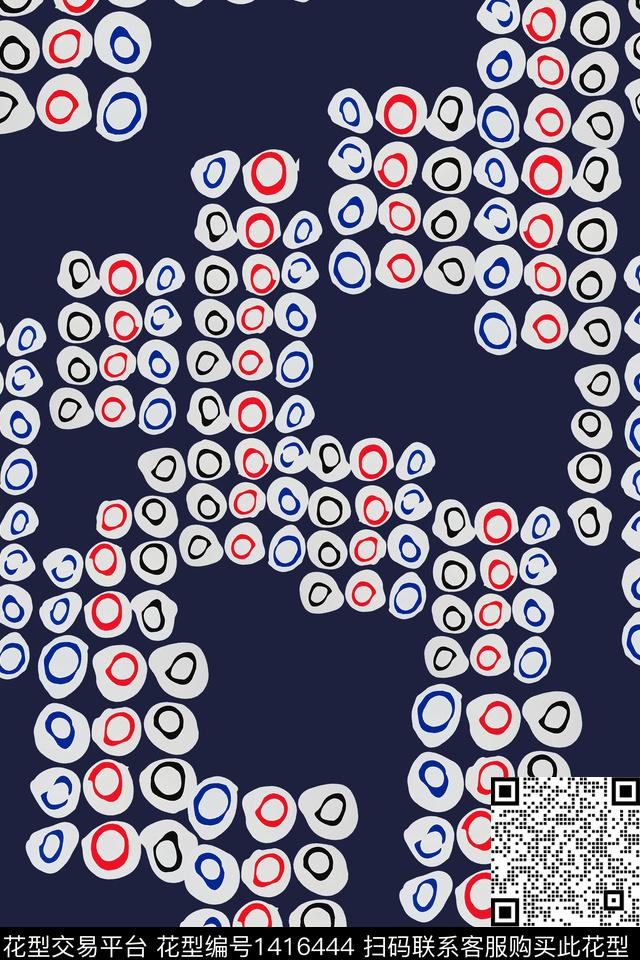 几何学院简约数码印花华亿平台下载（图片编号: 1416444） - 瓦栏（Walan）