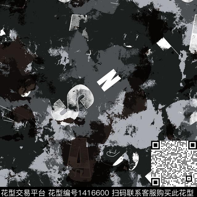 纸印花几何大牌风传统印花华亿平台下载（图片编号: 1416600） - 瓦栏（Walan）