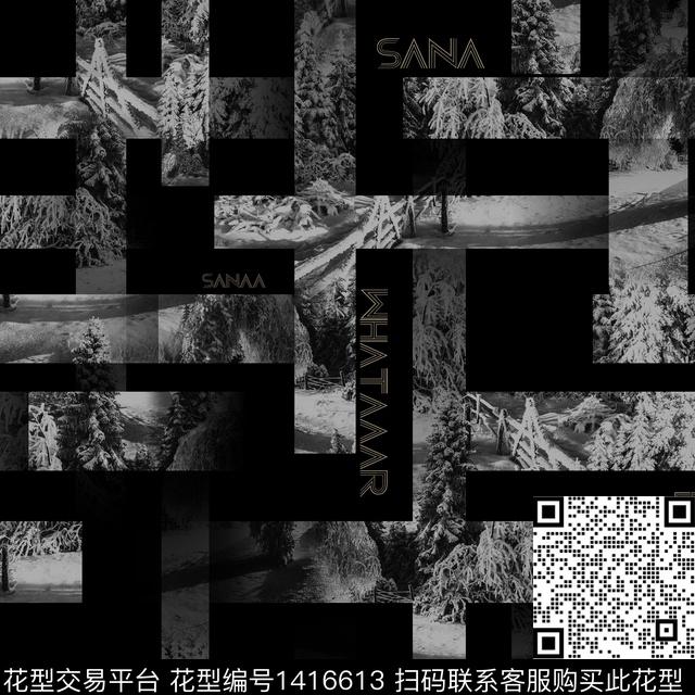 纸印花几何大牌风传统印花华亿平台下载（图片编号: 1416613） - 瓦栏（Walan）