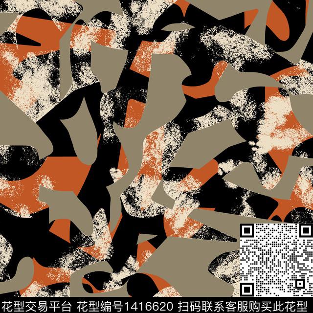 纸印花几何大牌风传统印花华亿平台下载（图片编号: 1416620） - 瓦栏（Walan）