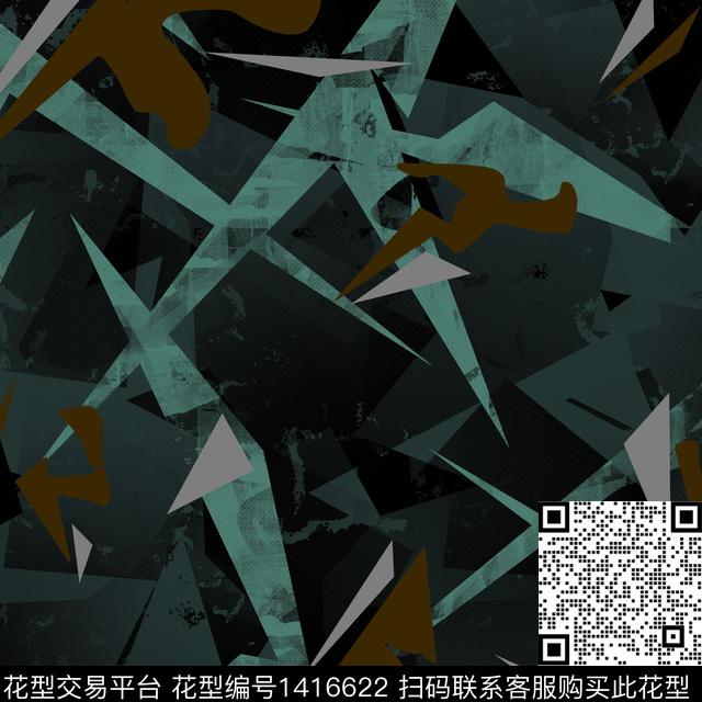 纸印花几何大牌风传统印花华亿平台下载（图片编号: 1416622） - 瓦栏（Walan）