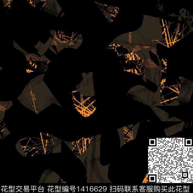 纸印花几何大牌风传统印花华亿平台下载（图片编号: 1416629） - 瓦栏（Walan）