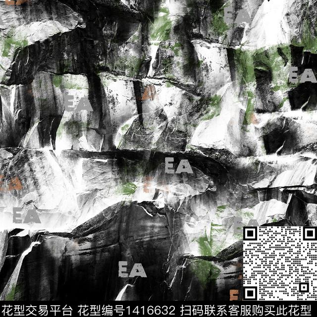 纸印花几何大牌风传统印花华亿平台下载（图片编号: 1416632） - 瓦栏（Walan）