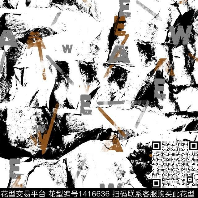 纸印花几何大牌风传统印花华亿平台下载（图片编号: 1416636） - 瓦栏（Walan）