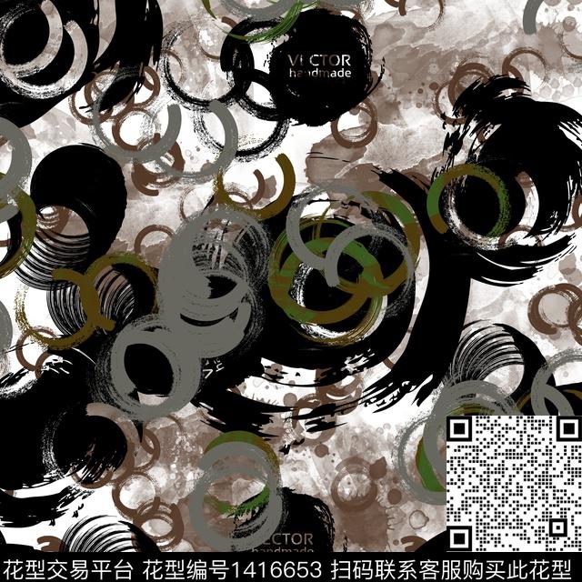 纸印花几何大牌风传统印花华亿平台下载（图片编号: 1416653） - 瓦栏（Walan）