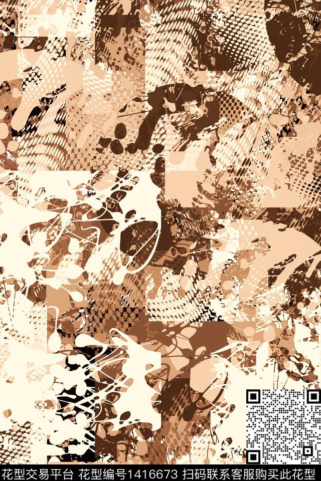 抽象男装家居服户外传统印花华亿平台下载（图片编号: 1416673） - 瓦栏（Walan）