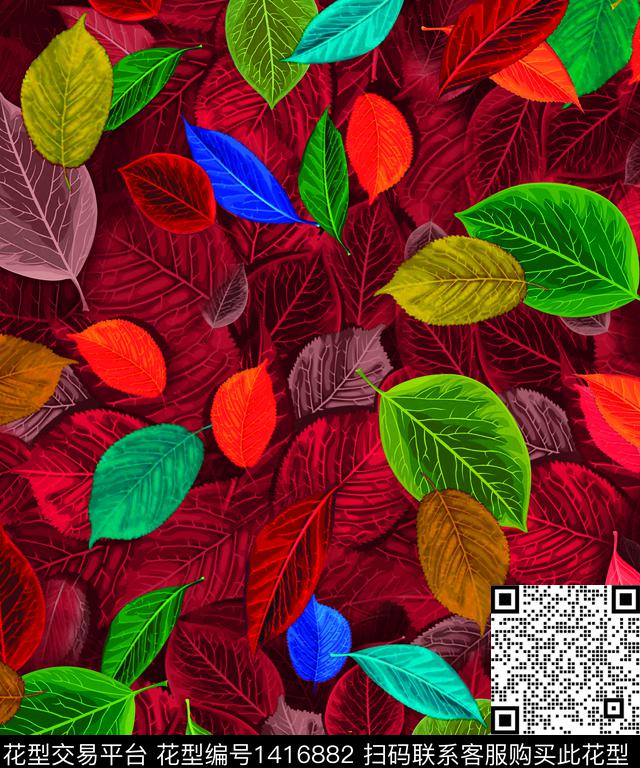 数码华亿平台春夏华亿平台真丝数码印花华亿平台下载（图片编号: 1416882） - 瓦栏（Walan）