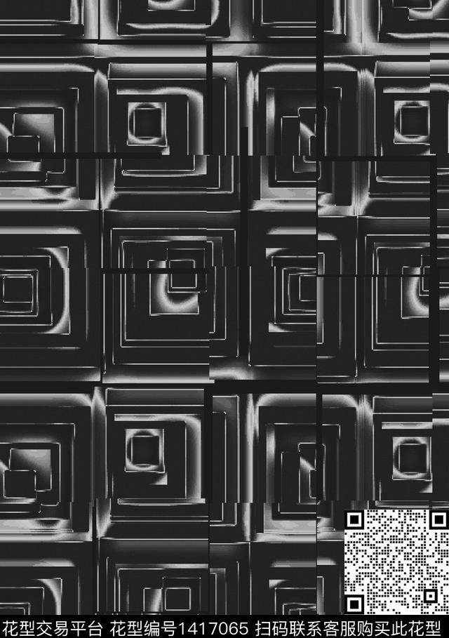 时尚肌理女装传统印花华亿平台下载（图片编号: 1417065） - 瓦栏（Walan）