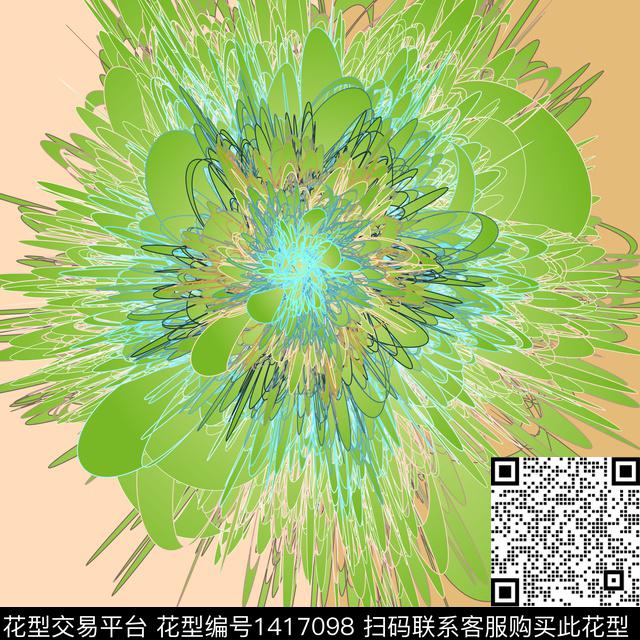 定位花花卉艺术数码印花华亿平台下载（图片编号: 1417098） - 瓦栏（Walan）