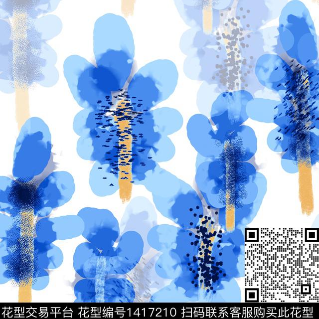 花卉迷彩混合拼接数码印花华亿平台下载（图片编号: 1417210） - 瓦栏（Walan）